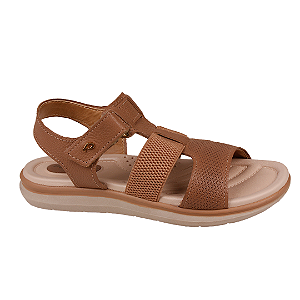 Sandália Feminina Flatform Couro Pegada 232834