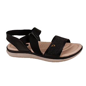 Sandália Feminina Flatform Couro Pegada 232835
