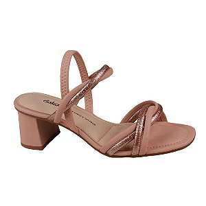 Sandália Salto Bloco Calce Fácil Feminino Dakota Y8721