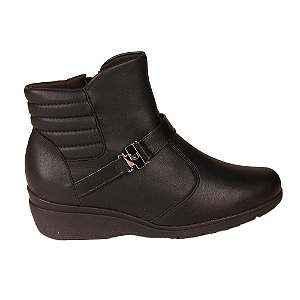 Bota Cano Curto Feminina Salto Baixo Piccadilly 117106