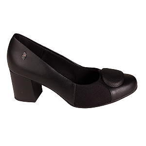 Sapato Scarpin Salto Bloco Anatômico Feminino Usaflex Al3902