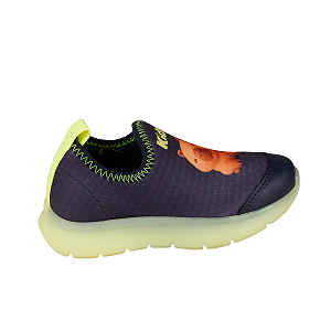 Tênis Menino Casual Calce Fácil Kidy 0200207 Capivara Led