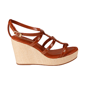 Sandália Anabela Anatõmica Confortável Moda Feminino Bebecê 9213485