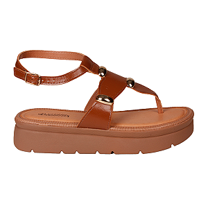 Sandália Flatform Casual Calce Fácil Feminino Mississipi Mf991 #Desconto