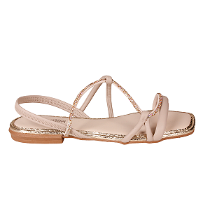 Sandália rasteira Com Strass Casual Moda Feminino Mississipi Mc794 #Desconto