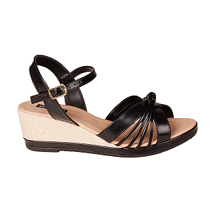 Sandália anabela Confortável Moda Leve Feminino Villarosa 403550206 #Desconto