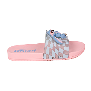 Chinelo Slide Casual Confortável Stitch Leve Menina Grendene 23285 Disney Mania Plus