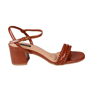 Sandália Salto Bloco Médio Confortável Feminino Villarosa 400950172