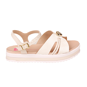 Sandália flatform Infantil Brilho Strass Menina Molekinha 23051574