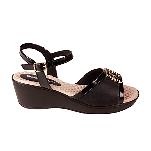 Sandália Salto anabela Conforto Leve Feminino Piccadilly 540419