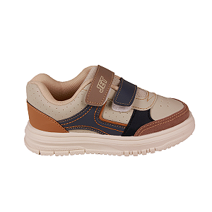 Tênis Casual Calce Fácil Conforto Menino Jet Kids 31039 Bb