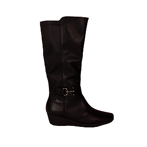 Bota Cano Longo Salto Anabela 4cm Ivone Feminino Piccadilly 143251