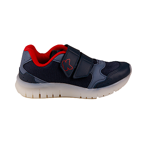 Tênis Casual Conforto Leve Menino Kidy 0350112 Led Light Fun