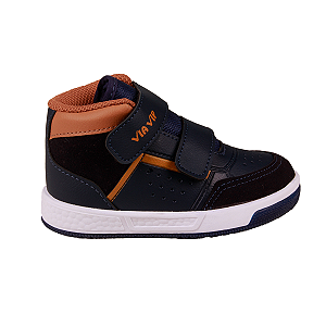 Tenis Casual Confortável Cano Alto Menino Via Vip Vv 2825 Bb