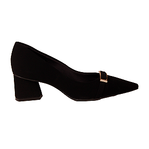 Sapato scarpin medio Salto Bloco Conforto Feminino Bebecê