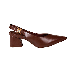 Sapato Chanel Salto Bloco Original Feminino Bebecê 3838564