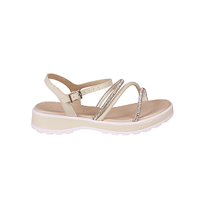Sandália Casual Conforto Strass flatform Menina Molekinha 2361205