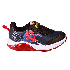 Tênis Original Calce Fácil Menino Marvel Homem Aranha Led