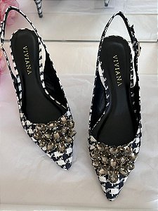 Scarpin Pied Poule Lugano