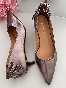 Scarpin Prata Velho Camis