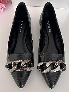 Sapatilha Croco Preto Ayla