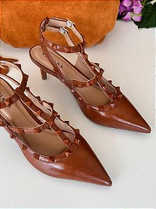 Scarpin Aveiro Caramelo