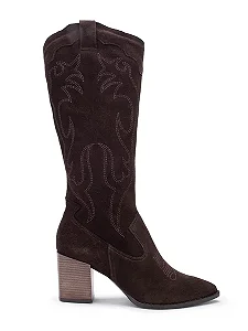 Bota West Marrom Cano Longo