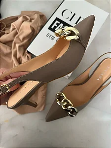 Scarpin Madison Taupe