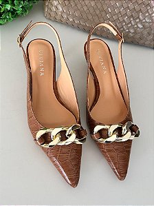 Scarpin Madison Caramelo