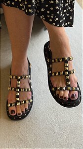Elba Papete Spikes Tachas Preto