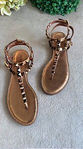 Rasteira Larissa Bronze