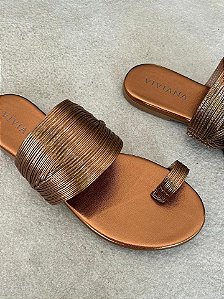 Rasteira Misha Bronze