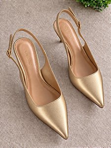 Scarpin Bliss Ouro Light