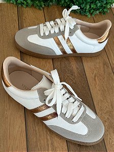 Tênis Impulse Branco com Bronze
