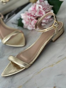 Susan Sandália rasteira ouro light