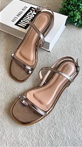 Sandália Penny Pewter