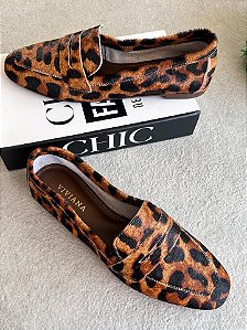 Mocassim Lisa Pêlo Onça