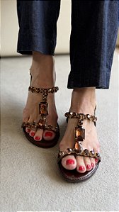 Rasteira Selene Brown