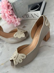 Sandália peep toe Fly Ash