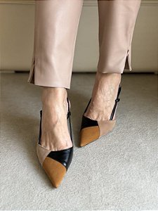 Scarpin slingback Cristina PretoeRose