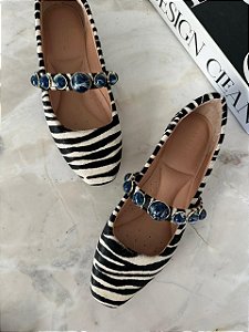 Sapatilha Beatriz Pêlo Zebra
