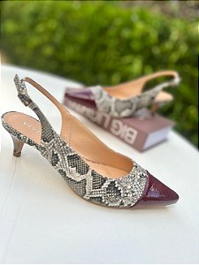 Scarpin Aurora cobra Off White