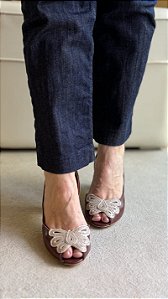 Sandália Peep toe Fly Malbec
