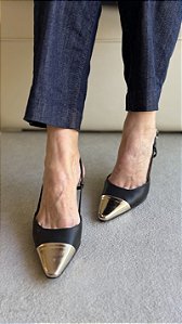 Scarpin Pluma Preto