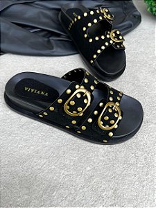 Papete Chelsea suede Preto