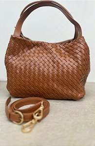 Bolsa tressê Caramelo