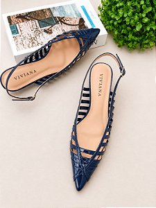 Scarpin Belle Verniz Marinho