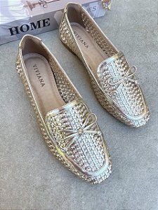 Mocassim Lexie Ouro light
