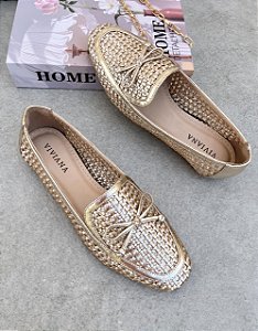 Mocassim Lexie Ouro light
