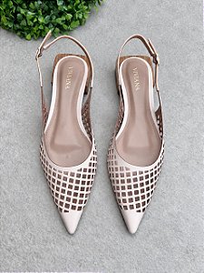 Scarpin slingback Fiori Chantilly